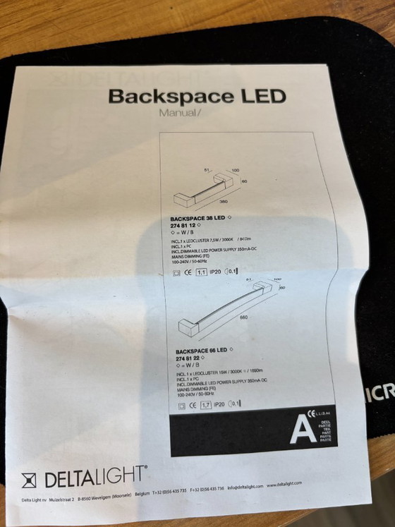 Image 1 of Delta Light BACKSPACE 38 LED (274 81 12) 2 pièces