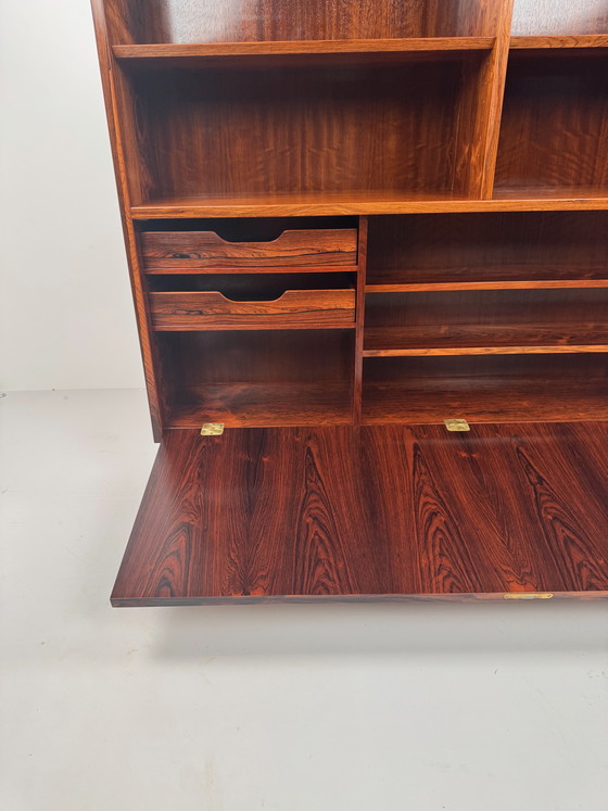 Image 1 of Poul Hundevad Rosewood Bookcase – Danish Design with Hidden Functionality