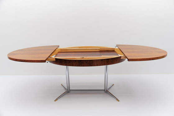 Image 1 of Scandinavian Rosewood Folding Dining Table, 1960s