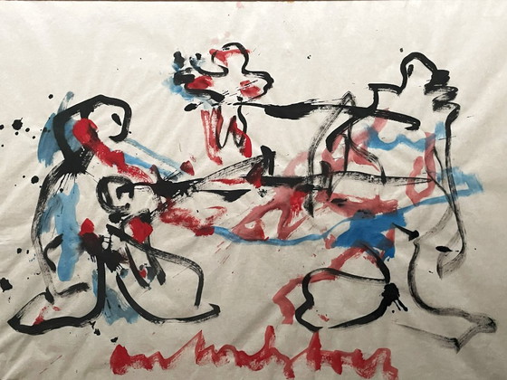 Anton Heyboer (1924-2005) - Combative – Paintings & Drawings, Paper (photo 3 of 7)