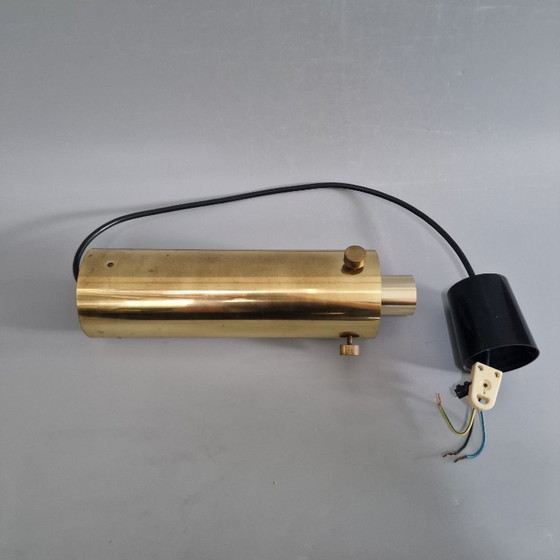 Image 1 of Large Vintage Glashütte Limburg Pendant Lamp - Helena Tynell - Bubble Glass & Brass - Ø 27 cm - 1970s