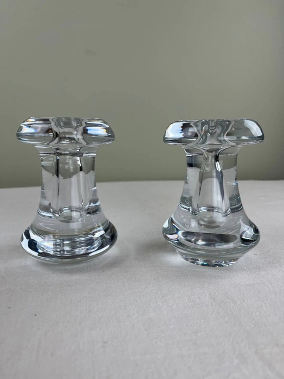 Set van jaren 70 design kandelaars – Kandelaars en kaarsen, Crystal, Glass, Vintage (photo 12 of 12)