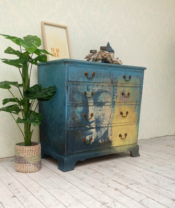 Image 1 of Wooden Chest of Drawers Cabinet Zen