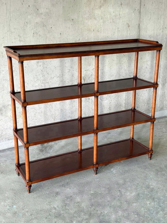 Image 1 of Mahogany wooden wall cabinet / room divider