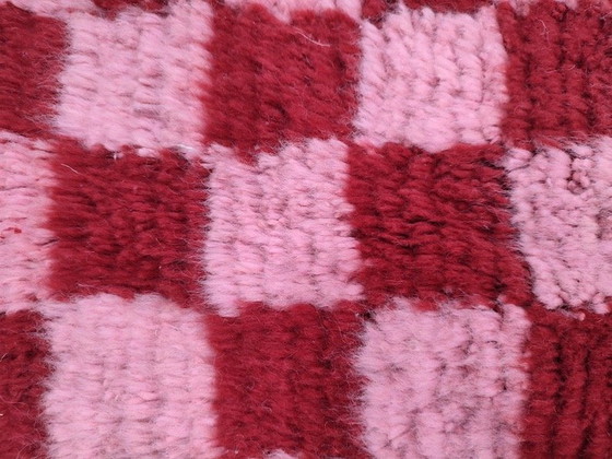 Image 1 of Handgeknüpfter Naturwollteppich, rot und traditionell rosa, 150/250 cm