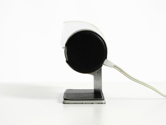 Image 1 of Raro ventilatore da tavolo originale BRAUN HL 1 del 1961, disegnato da Reinhold Weiss, con finitura in pelle.