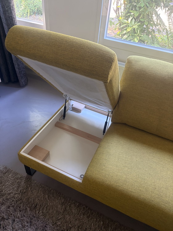 Image 1 of Yellow Montel corner sofa with relaxation and storage section