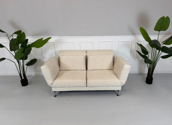 Image 1 of Brühl Moule Sofa Beige Reclining Function Fabric