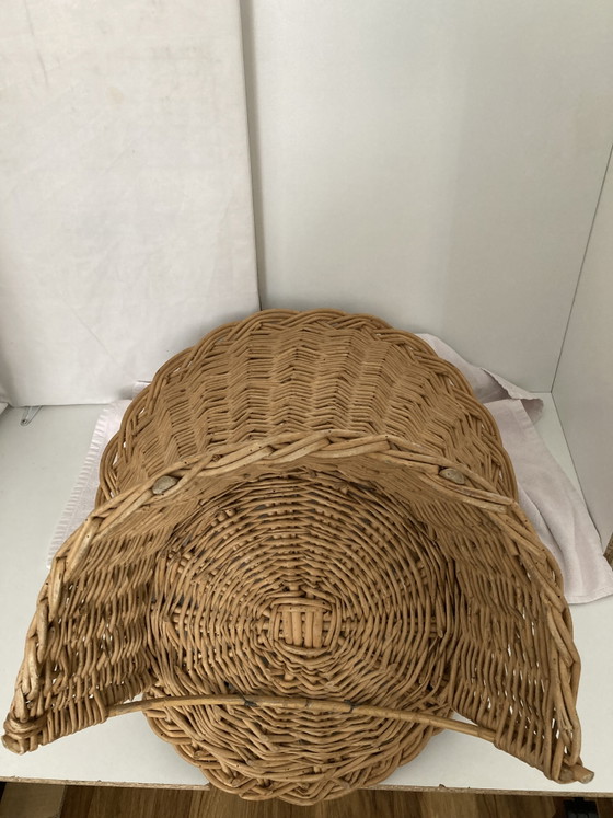 Image 1 of Vintage kinderstoel van rotan uit de jaren 80