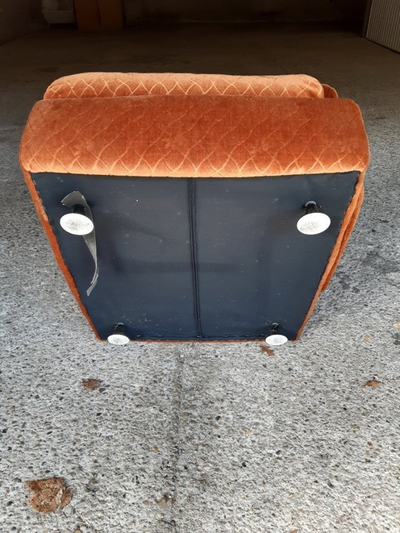 Image 1 of 5/7 Orange chair Ligne Roset Pr M. Ducaroy Mod. Albany, Design Epo. Vintage