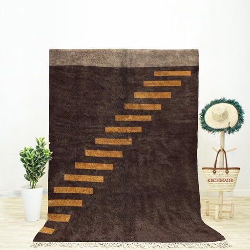 Tappeto marocchina in lana naturale 250x150 cm