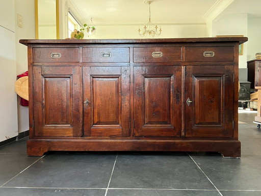 Colonial sideboard of solid teak – 180 cm wide