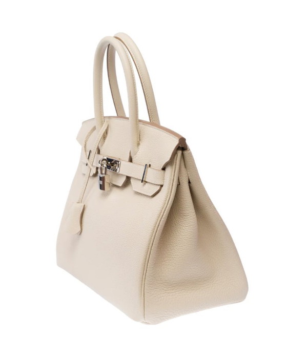 Image 1 of Sac HERMES Birkin 30 en Cuir Blanc - 103472