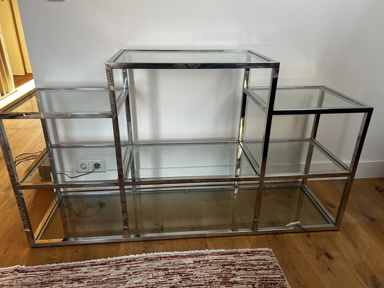 Image 1 of Eichholtz Wandmöbel aus Metallglas