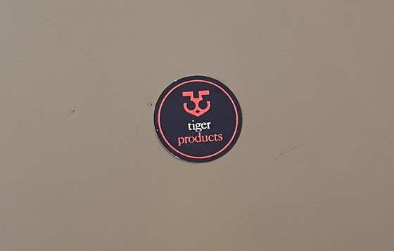 Image 1 of Specchio rotondo arancione vintage anni '70