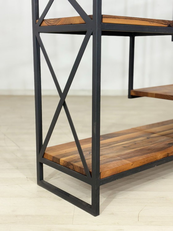 Image 1 of Interiordesign Regal / Massiv Bücherregal / Mid-Century Modern Bücherschrank