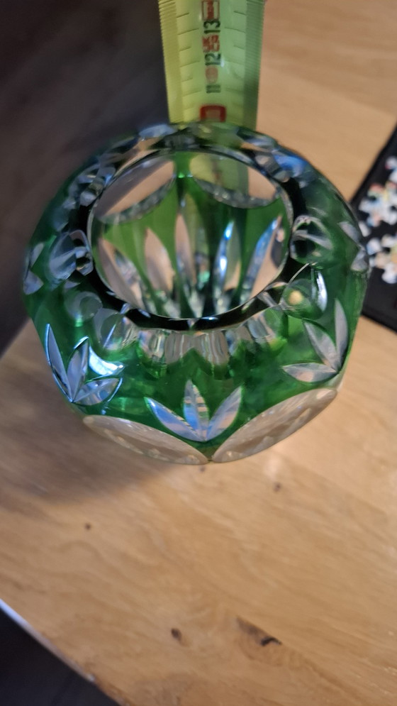 Image 1 of Vintage Nachmann Bamberg vase - Emerald green 12 cm