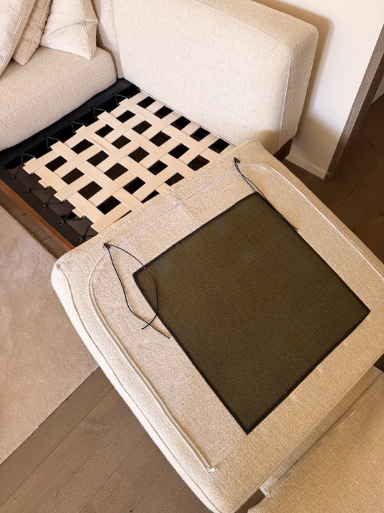 Serax Rudolph Divano, Vincent Van Duysen - cuscini inclusi, Divani 2 posti, Tessile, Legno, Beige (foto 8 di 13)