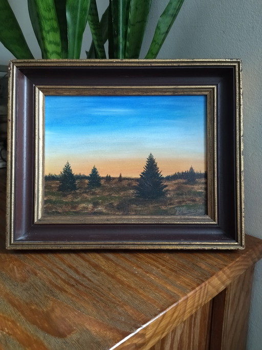 Huile sur Toile - École Liégeoise - Paysage 