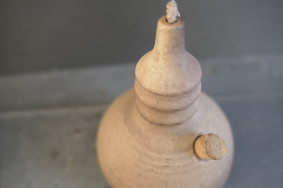Image 1 of Vintage set of 3 ceramic oil lamps in