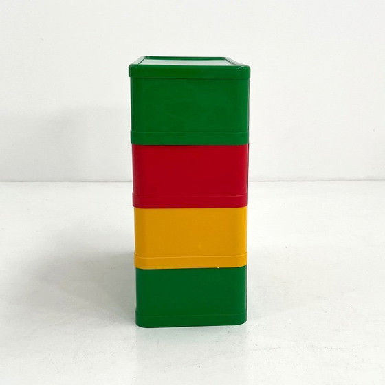 Image 1 of Multicolour Chest of 4 Drawers Model 4964 by Olaf Von Bohr for Kartell, 1970s