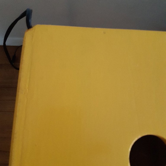 Image 1 of Lampada a dadi in legno vintage, fatta a mano, pezzo unico, anni '60