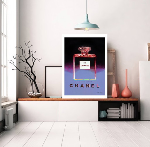 Chanel-Plakat, entworfen von Andy Warhol - 50× 70cm