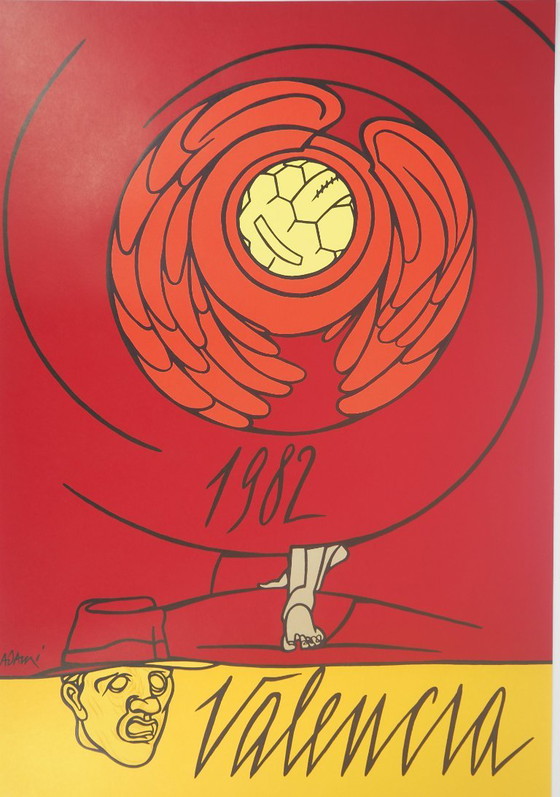 Valerio Adami: Valencia, Original signed lithograph poster – Paper (photo 2 of 10)