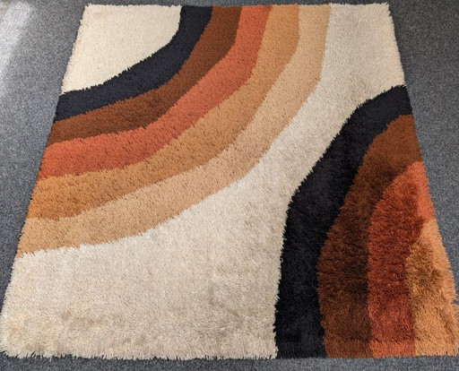 Vintage rug, Herforder carpet, 1970s