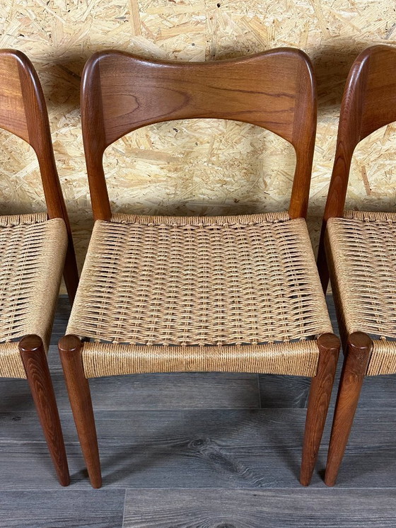 Image 1 of 6x Sedie da pranzo in teak anni '60/'70 di Niels O. Möller per J.L. Møllers anni '60