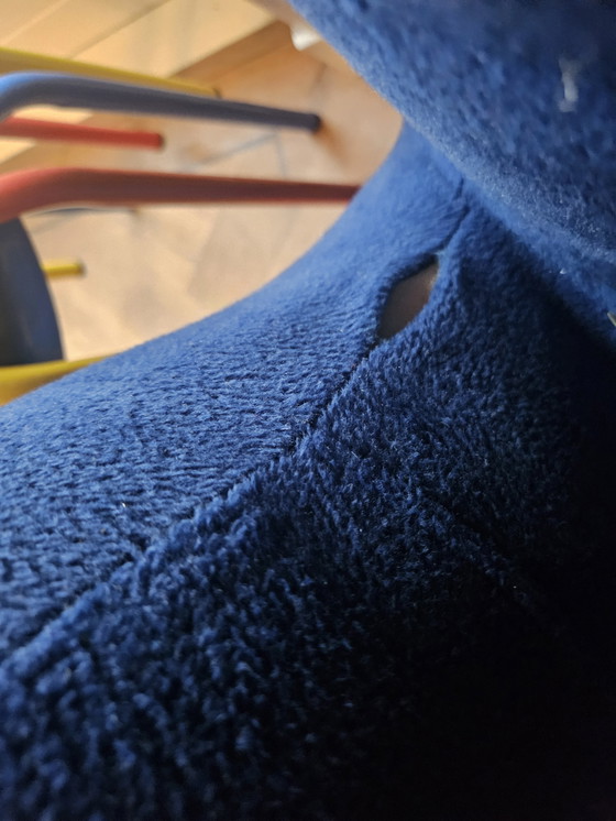 Image 1 of Vintage hand draaistoel - blauw 