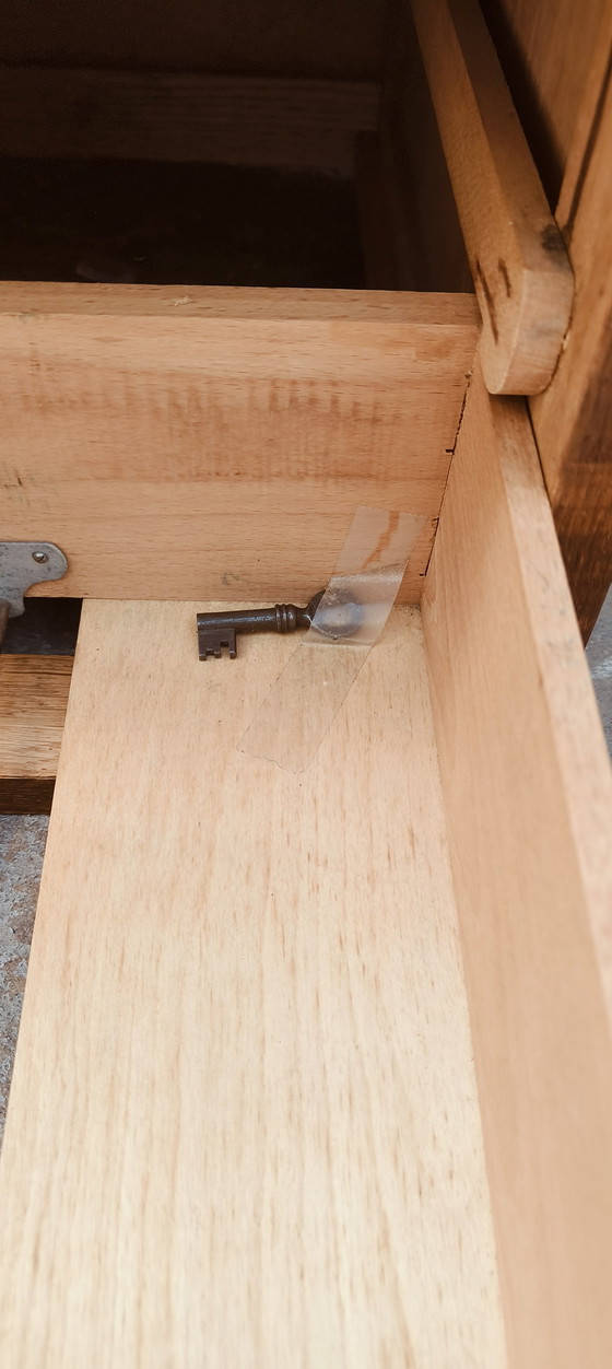 Image 1 of Mobile schedario da scrivania vintage in legno anni '20 New Objectivity