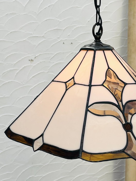 Lampada a sospensione Tiffany Fleur de Lys Art Deco – Lampade a sospensione, Glass (photo 4 of 17)