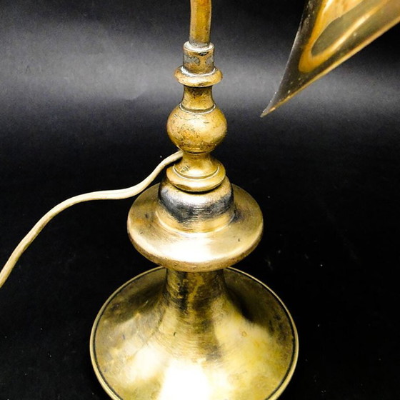 Art Deco Industrial Table Lamp, Germany, 1930s – Metal, Brass (photo 6 of 13)