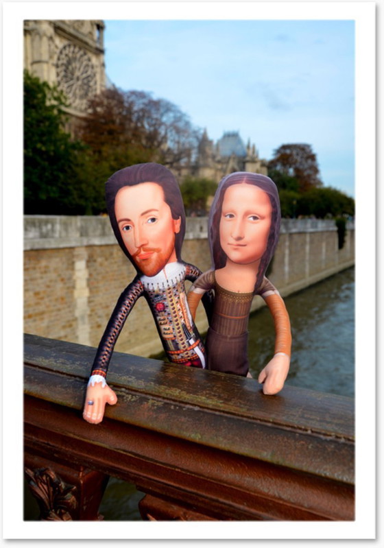 Image 1 of William Shakespeare Gift | English Teacher Gift | Shakespeare Art Doll Collectible | Literature Classroom Decor