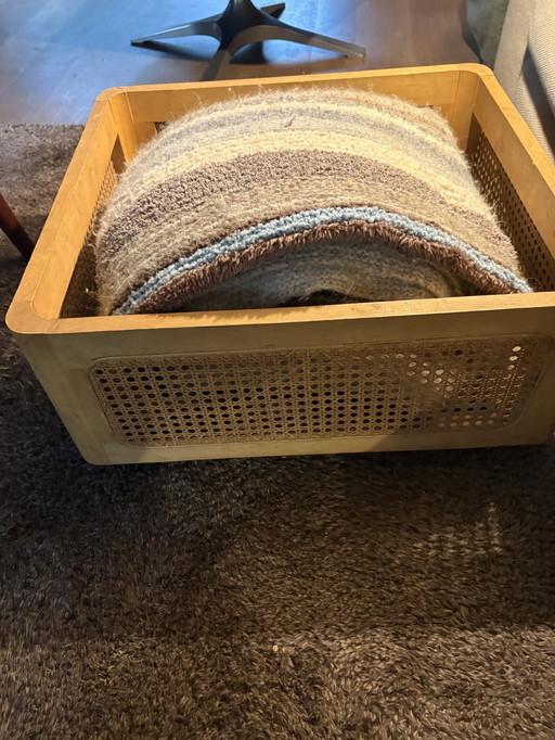 Beautiful vintage basket on wheels