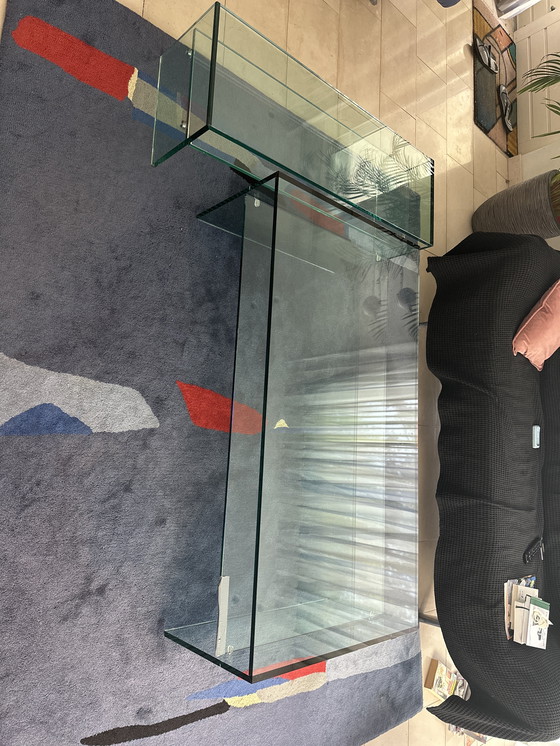 Image 1 of Tavolino Fratina Due in vetro trasparente