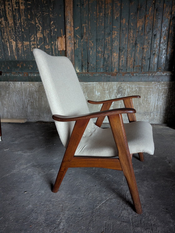 Image 1 of Vintage teak lounge stoel- Louis van Teeffelen/ Webe- 1960