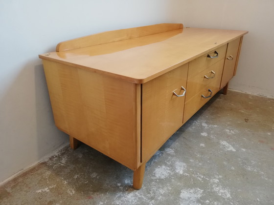 Image 1 of Luxe Mid Century Vintage Lowboard Dressoir TV-meubel Platenspeler-meubel