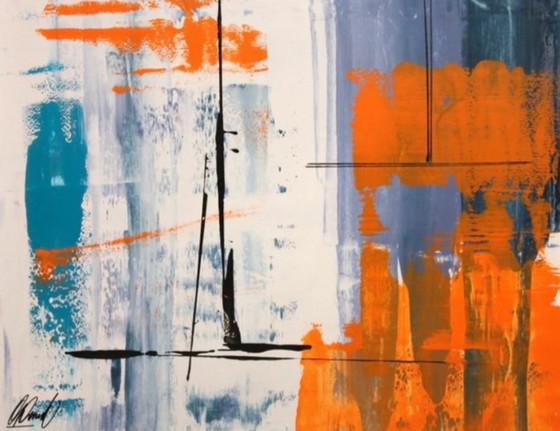 Image 1 of Giuseppe Panzica, hand-painted on high-quality canvas, original, unique artwork.