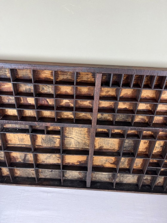 Cassetto antico di mobile da tipografia – Decorazioni murali, Legno (photo 3 of 7)