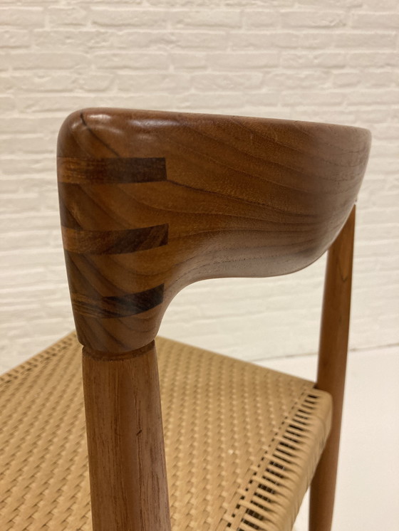 Image 1 of 4 Bramin dining chairs with original wicker seat