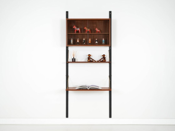 Image 1 of Teak wall unit PS System, Danish design, 1960s, manufactured by Randers Møbelfabrik