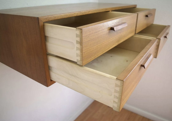 Image 1 of Teak Wall Drawer Module By Kai Kristiansen For Feldballes Møbler, 1960s