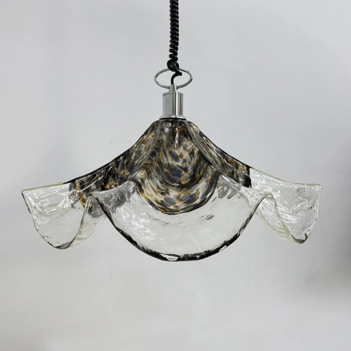 Italienische Murano Glas Pendelleuchte aus der Mitte des Jahrhunderts, 1970er Jahre