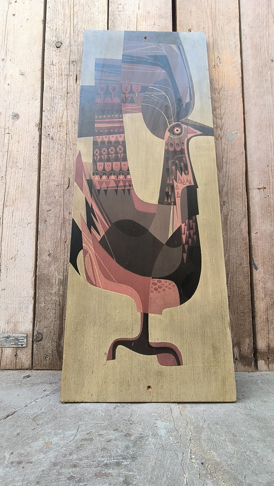 Image 1 of Dipinto di gallo su legno norvegese?
