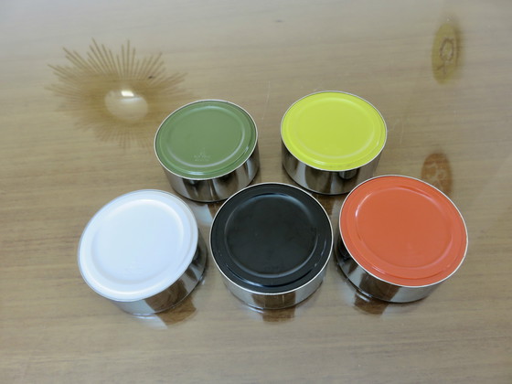 Image 1 of Isamu Kenmochi, 5 cendriers empilables neufs, boite d'origine, 1970, Japan