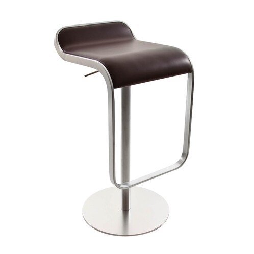 Image 1 of 2 x Lapalma bar stools LEM – brown – height adjustable (66–78 cm)
