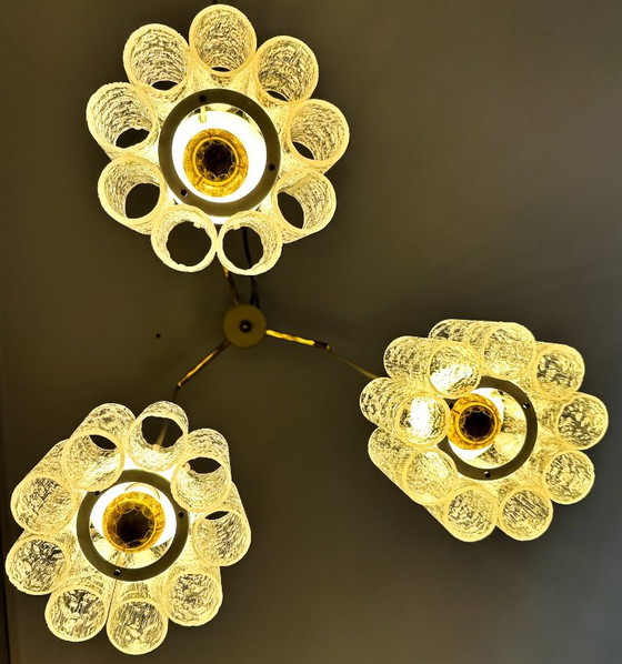 Vintage Doria Cascade Lamp – Hanglampen, Glass, Metal (photo 6 of 12)