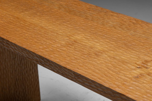 Consola de roble tallada a mano, Francia, principios del siglo XXI